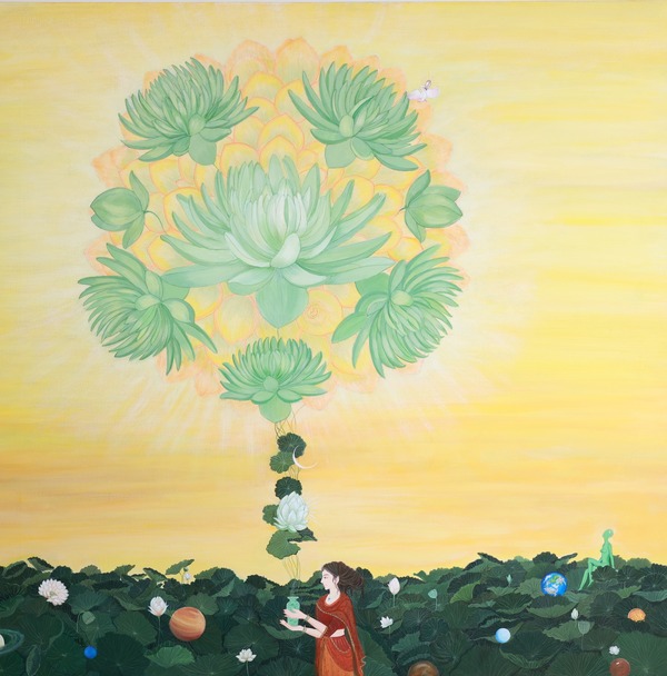A SEED OF LIGHT 3'X3'
